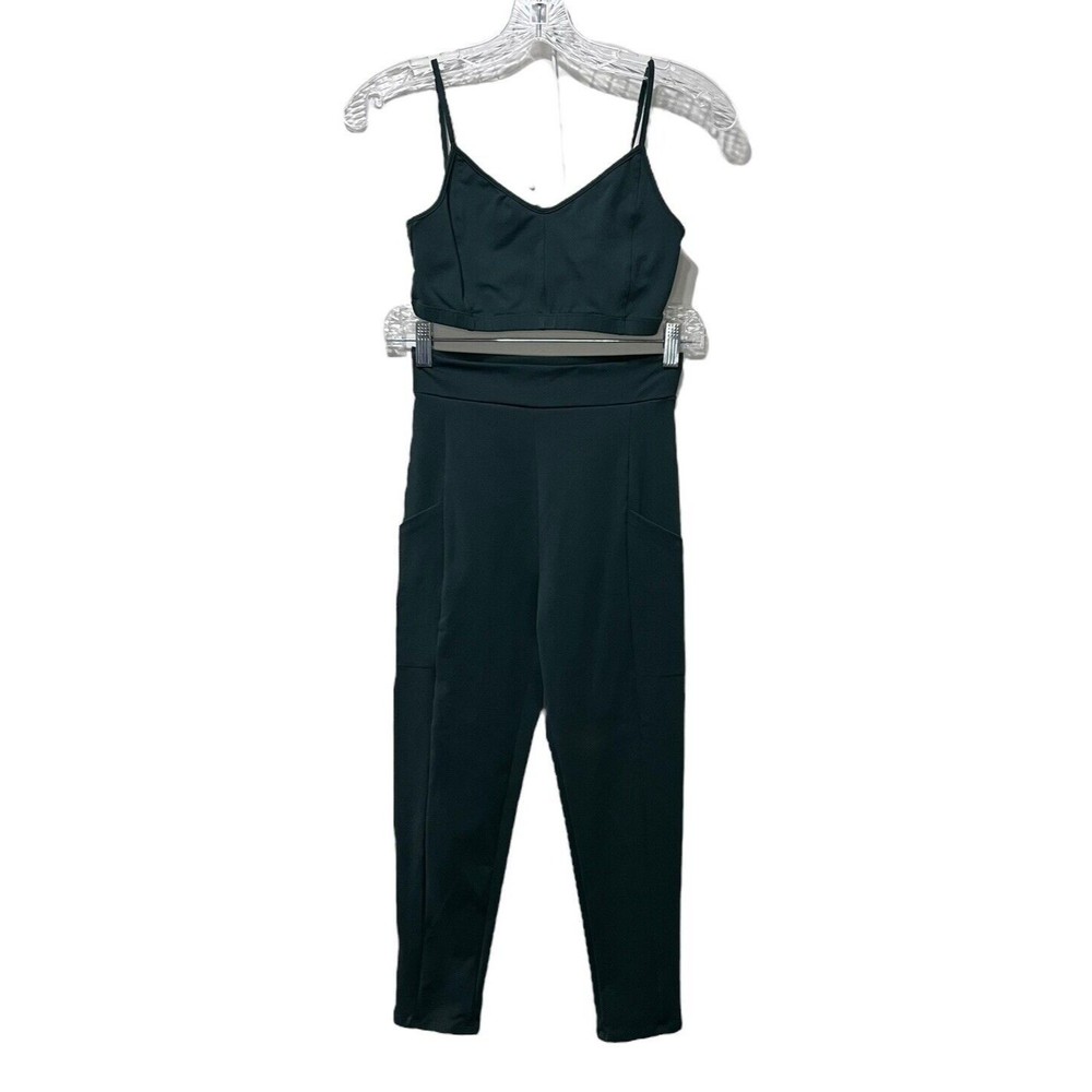 Live the Process Women's Corset Bra & 7/8 Leggings Set Green Medium